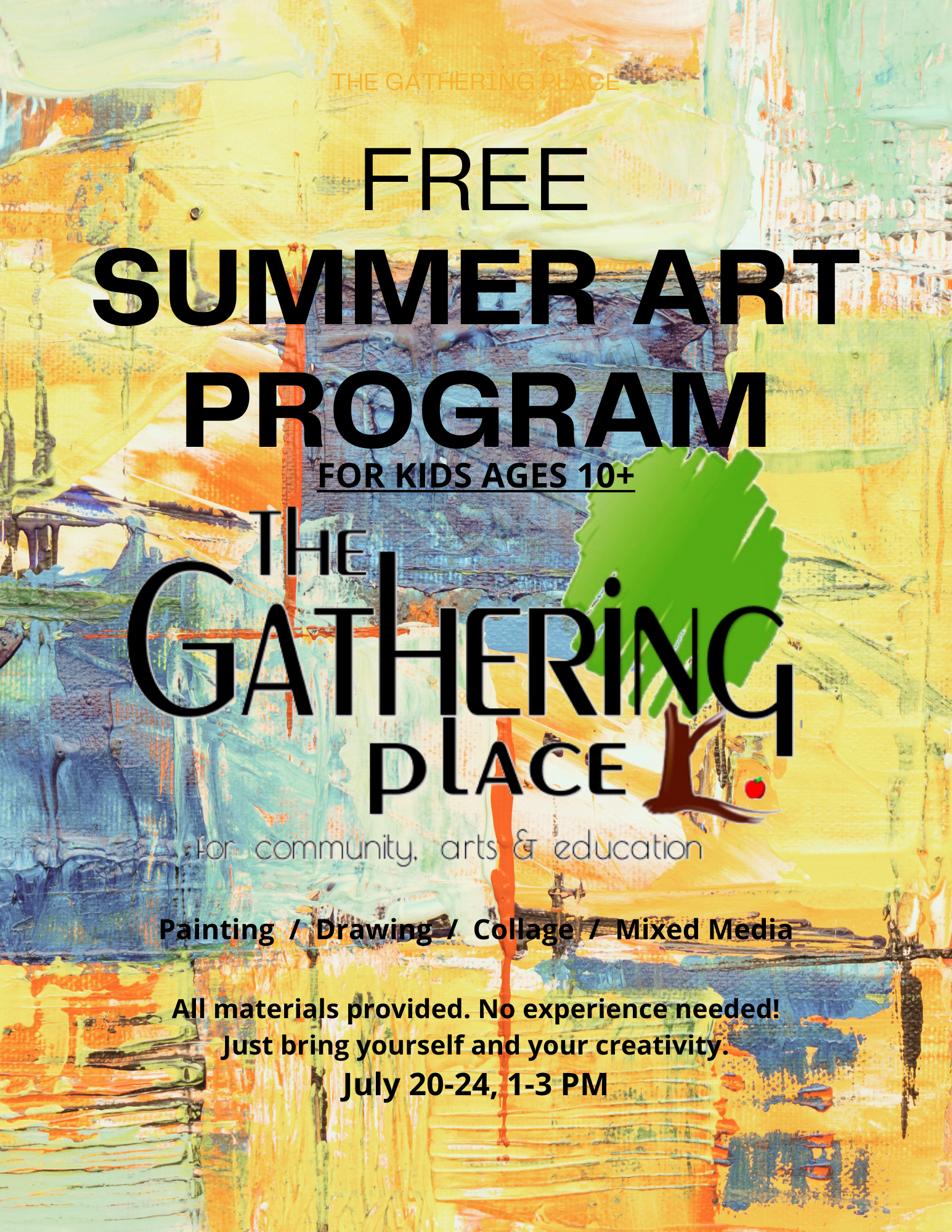 Free Summer Art Program kids 10+